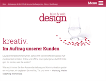 Tablet Screenshot of buero-webdesign.ch